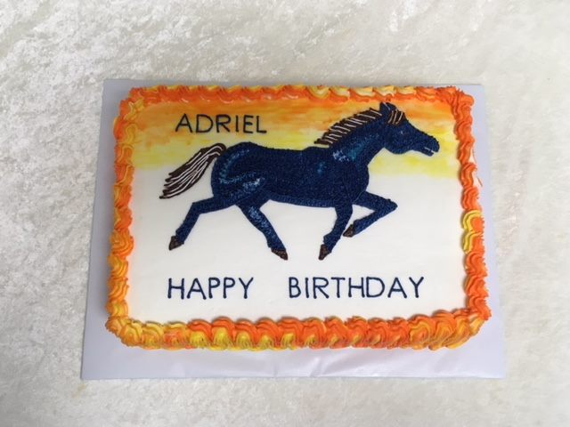 stallion birthday cake